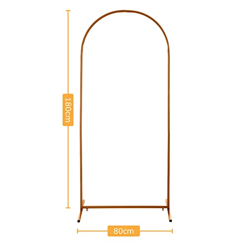 Wedding Garden Arch Stand Metal 5.9ft*2.6ft(Gold)